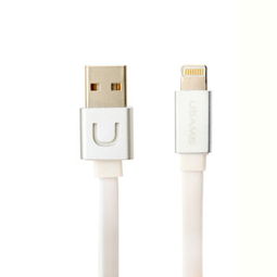 USAMS白色充電器與數據線 兼容多款蘋果設備的充電解決方案